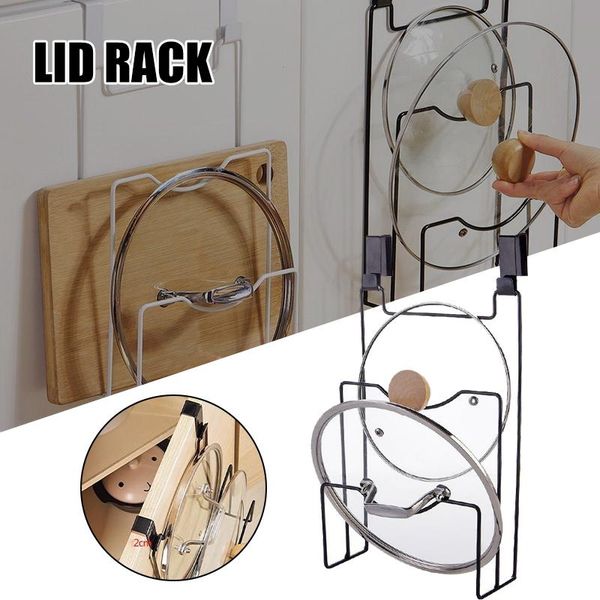 

hooks & rails pot lid rack door back chopping board drain multifunctional cutting storage shelf re