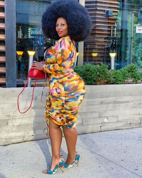 

multicolor print two piece set plus size xl-5xl womens set pleated o-neck drawstring tees midi skirts set tracksuit, Gray