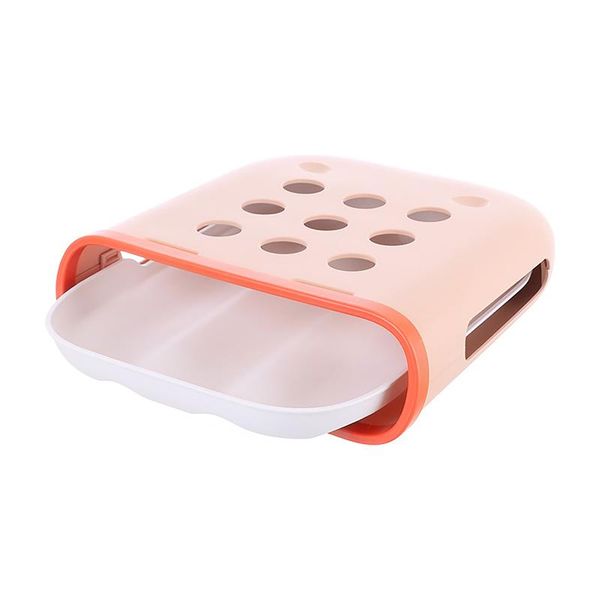 

storage bottles & jars detachable useful cabinets kitchen refrigerator automatic rolling rack slightly inclined durable egg organizer reusab