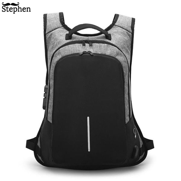 

backpack backpacks men multifunction usb charging 15.6inch lapfor teenagers fashion male mochila travel anti thief