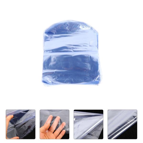

100pcs clear pof arc-shaped heat shrink bag shrinkable packaging bag