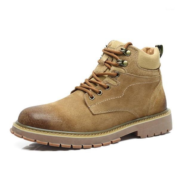 

boots men luxury fashion ankle genuine leather cowboy shoes comfortable desert boot botas masculina botines hombre male1, Black
