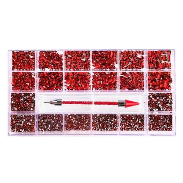 

nail drill & accessories 1 set art rhinestones 20-grid studs shining diamonds