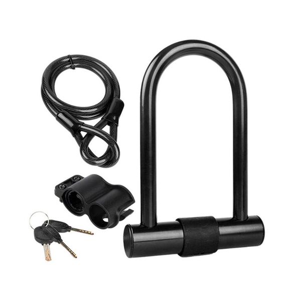 

bike locks universal anti-theft bicycle lock stainless steel u lockfor castle motorcycle cycle mtb security with 2 key