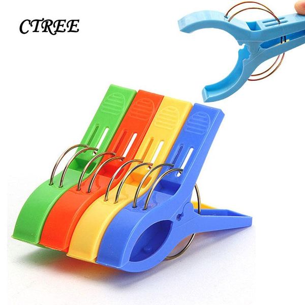 

clothing & wardrobe storage ctree 12*8.5cm 4pcs big plastic colors strong windproof clip sun cotton quilt drying clothes towel finishing c80