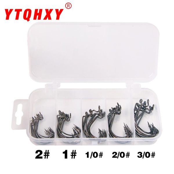 

fishing hooks wide belly crank hook fish soft bait 51 pieces boxed gear accessories