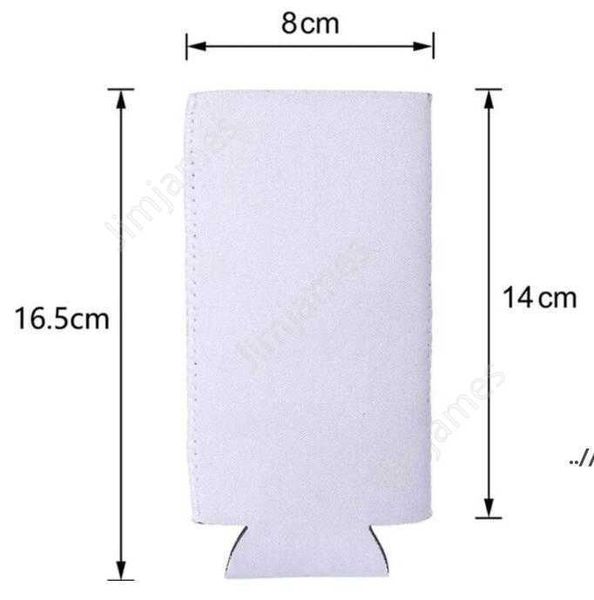 Sublimação Beer Bottle Koozies Party Favor Em Branco Branco Garrafas de Vinho Tampa Neoprene Beverage Cooler Capas Isoladas Mangas Daj151