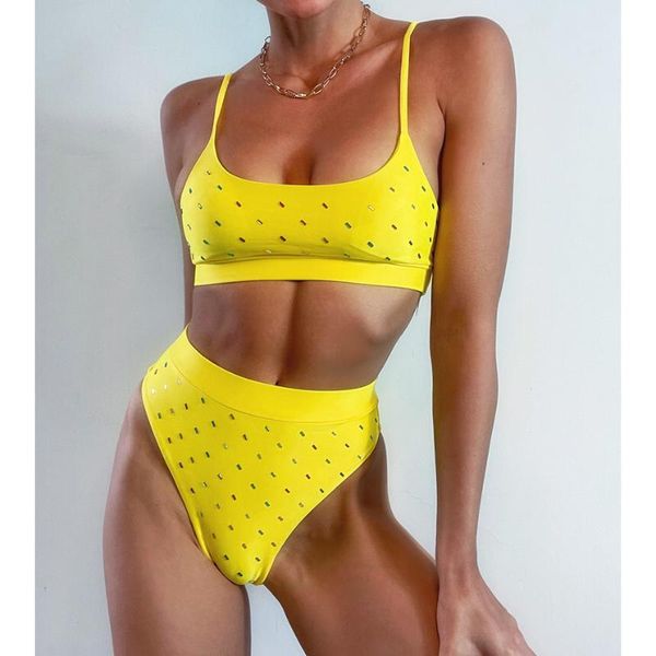 

women's swimwear high bikini 2021 suit bathing swimsuits, White;black