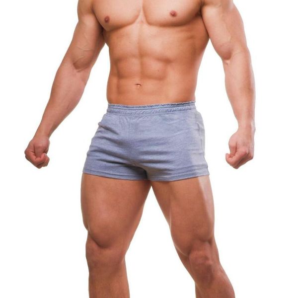 

2021 bodybuilding shorts men fitness workout for male cotton casual solid bermudas masculina de marca joggers sportswear, White;black