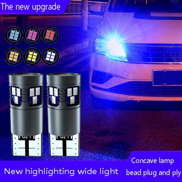 

car headlights 2pcs canbus led 194 168 w5w 18pcs 3030 chips error interior lights reading map dome lamp auto bulb 12v
