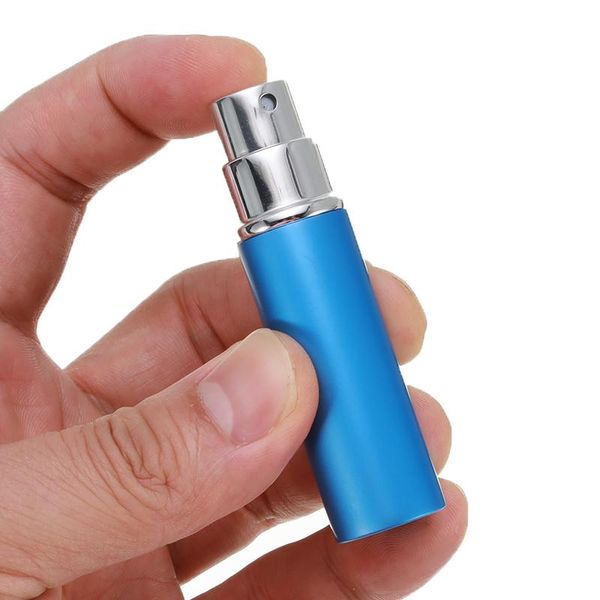 

storage bottles & jars 5ml coloring flat glass head bottle anodized aluminum perfume tube sprays makeup perfumeatomizer beauty fashion metal