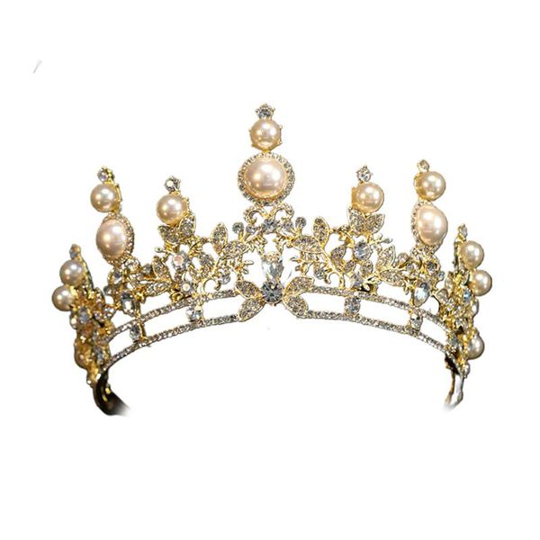 

hair clips & barrettes crown bridal headdress female european style retro band ceremony birthday super fairy po studio ll@17, Golden;silver