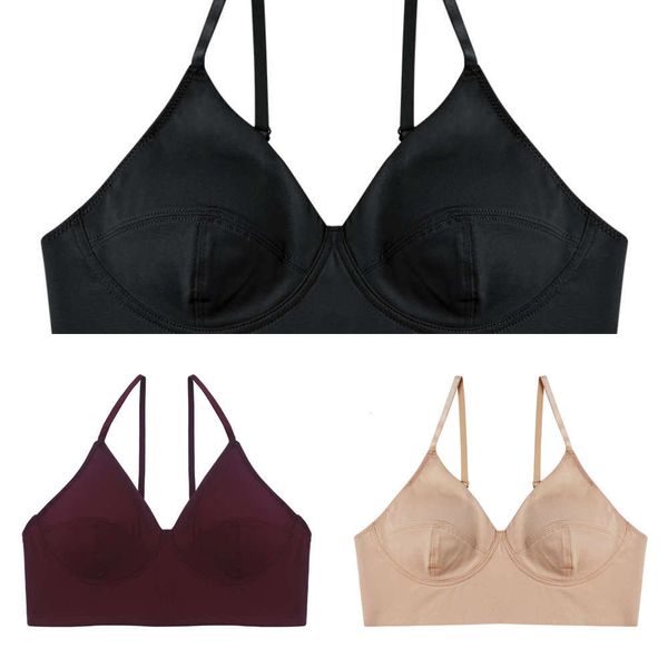 

2021underwear crazy family comfortable and breathable side collection mini bra, Black;white