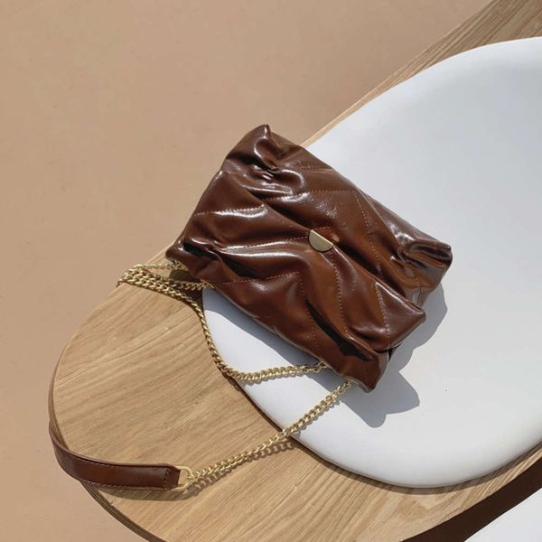 

small pu leather crossbody bags for women 2021 winter branded handbags female trend lady digner chain women's hand bag