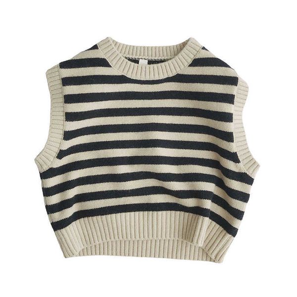 

korean style elegant kids sweater vest ins popular quality boys knitwear baby girls winter pullover fall clothes for toddler y1024, Blue