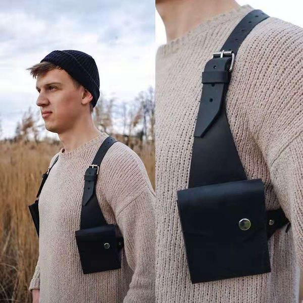 

2021 new strap underarm satchel men's outdoor adjustable bag fashion unisex
