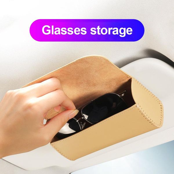 

car organizer sun glasses holder box magnetic visor case storage