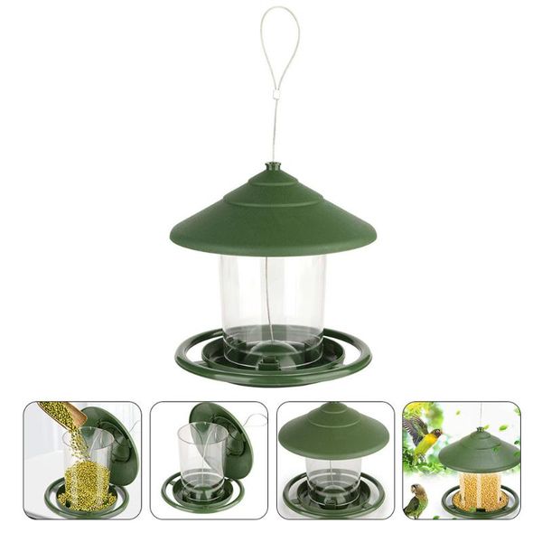 

other bird supplies outdoor garden hanging automatic feeding wild feeder with roof and hook