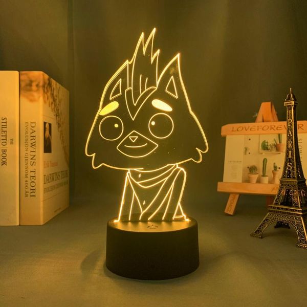 

night lights 3d led light final space little cato for kids bedroom decoration nightlight cool child birthday gift lamp