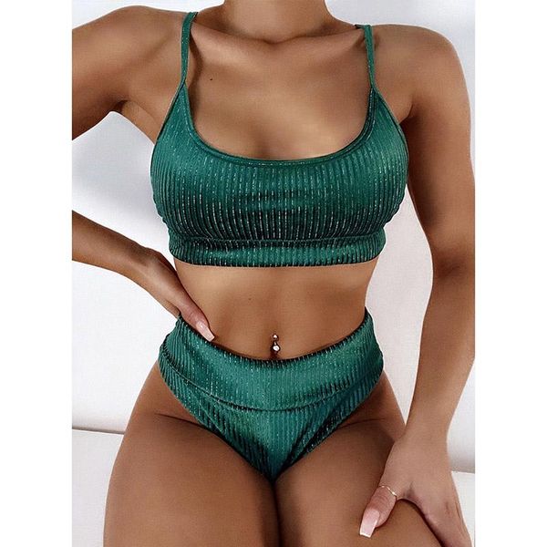 

women's swimwear high waist bikinis swimsuits ribbed push up biquini cut bathing suits navy beachwear, White;black