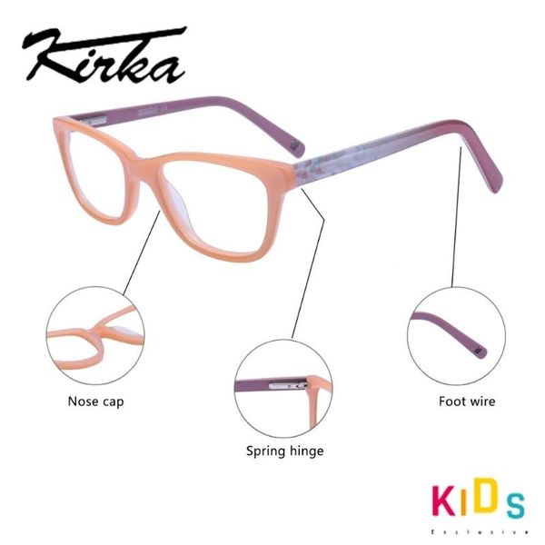 

fashion sunglasses frames kirka girls myopia optical acetate eyewear glasses frame child eyeglasses for children 6-10 ages kids, Black