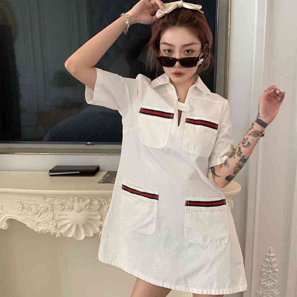 

g family summer ribbon line sticking cloth embroidered dress, Black;gray