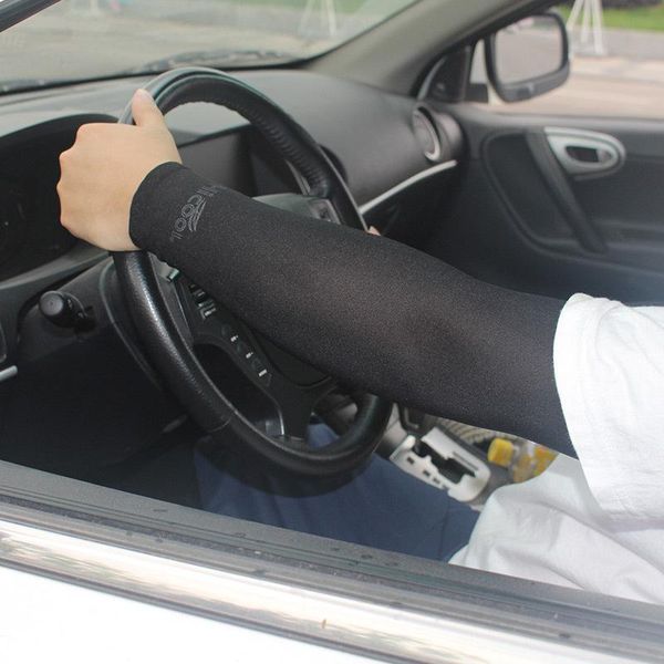 

elbow & knee pads 1pair breathable arm sleeves outdoor sports sleeve cycling riding hiking fitness guards warmers, Black;gray