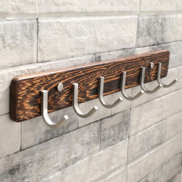 

robe hooks bathroom clothes hook 6 vintage wood wall coat hanger