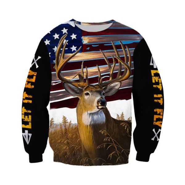 

yinglu men's 3d printing hoodie visual impact party punk gothic round neck american sweater hoodie, Black