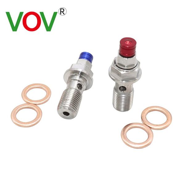 

motorcycle brakes universal hydraulic oil hose screw m10*1.25/1.0 left right master cylinder banjo bolt for brake clutch handle caliper