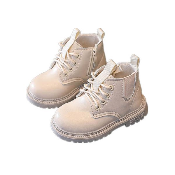 

kids boots baby shoes childrens footwear boys girls short shoe autumn winter leather toddler wear b8974, Black;grey