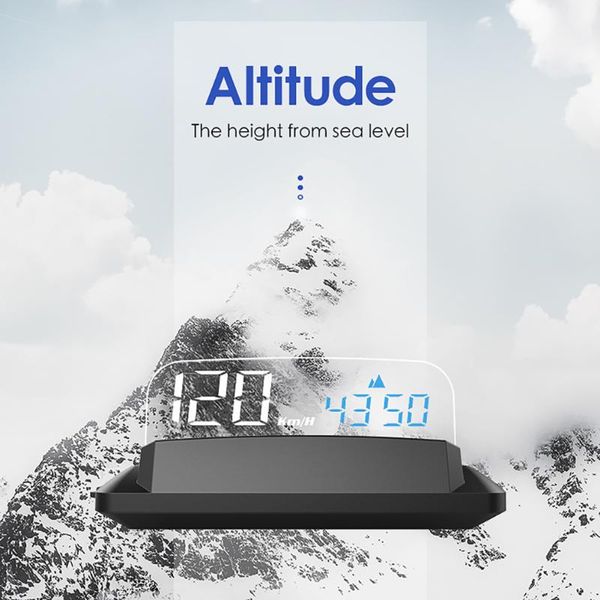 

car video usb gps digital head-up display hud projector speedometer overspeed warning and high quality