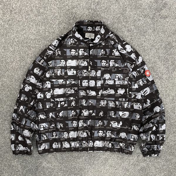 

2021 new ce/cavempt 20aw thumbnail zip men women 1:1 portrait printing shirt jacket cav empt shirts 6vin, White