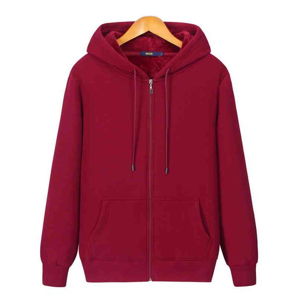 

men's women's velvet hooded sweatshirts, thick cotton casual coats, warm soft zippers, novelty in winter,, Black
