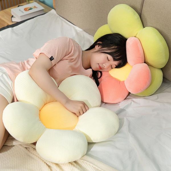 

cushion/decorative pillow 38/48/58cm flower petal cushion colorful soft plush girl bedroom seat chair sofa kid lovers birthday gift