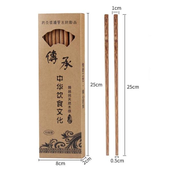 

chopsticks 10 pairs chinese natural wooden health without lacquer wax tableware dinnerware hashi sushi