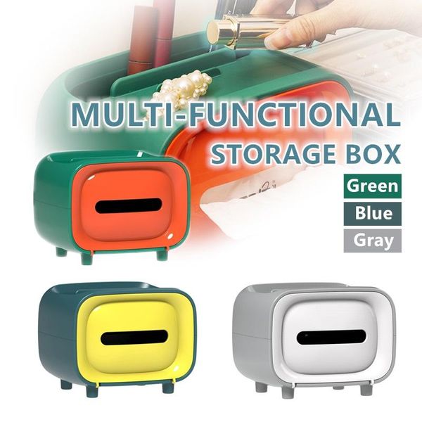 

tissue boxes & napkins fashion multifunctional storage drawer paper holders magnetic automatic cover mobile phone rack home supplies