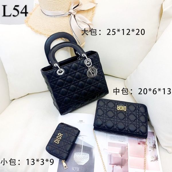 

fashionable handbag d dice di2021 casual trend rhombic with three piece375d