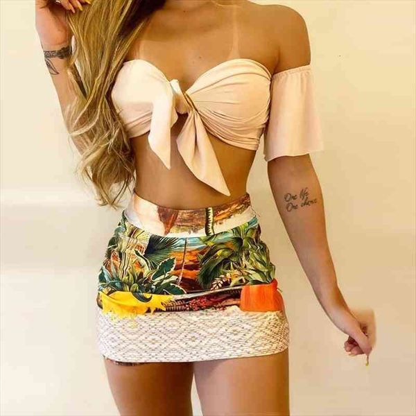 

one shoulder print suit beige women dresses fashion slim summer, Black;gray