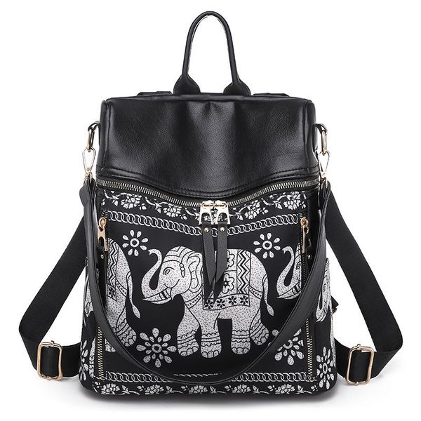 

new women's fashion national wind backpack oxford cloth leisure packages