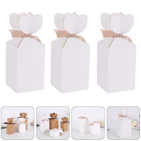 

gift wrap 20pcs ribbon candy square box wedding baking biscuit packaging