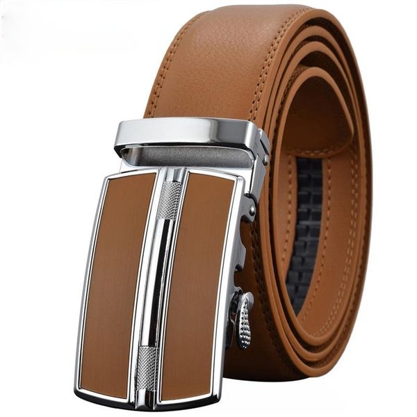 

belts fashion simple luxury men's automatic buckle designer brand belt black brown