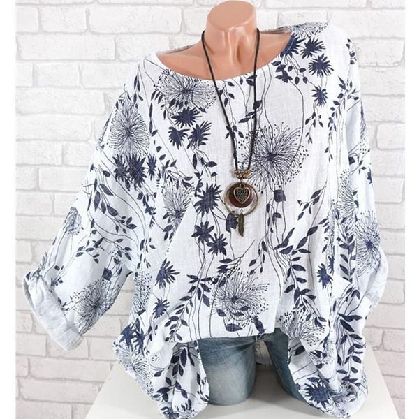 

women loose leaves print t-shirt ladies loose print tees female spring autumn tee shirt 2021, White