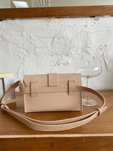 

new cowhide chest bag aria belt leather pocket chest bag