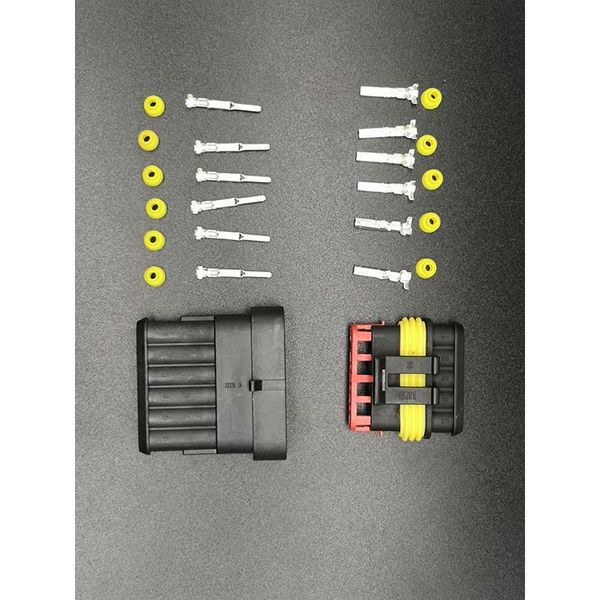 

282108/282090 1set of 6pin 1.5 waterproof male and female car connector connector plug for car motorcycle skateboard