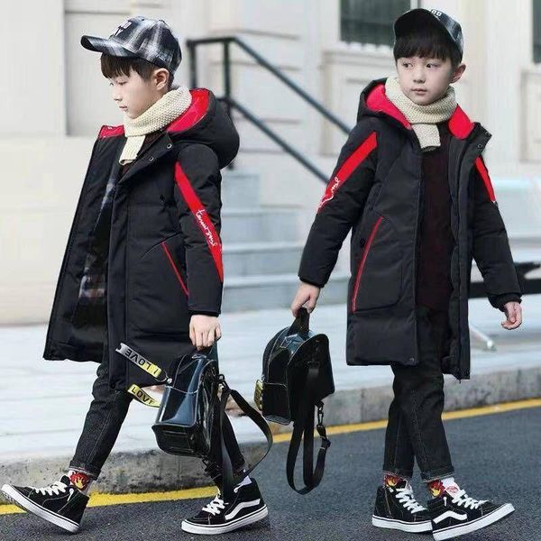 

coat 2021 boys' solid color winter casual padded cotton jacket, Blue;gray