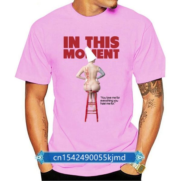 

men's t-shirts in this moment maria brink whore logo t-shirt- white, White;black