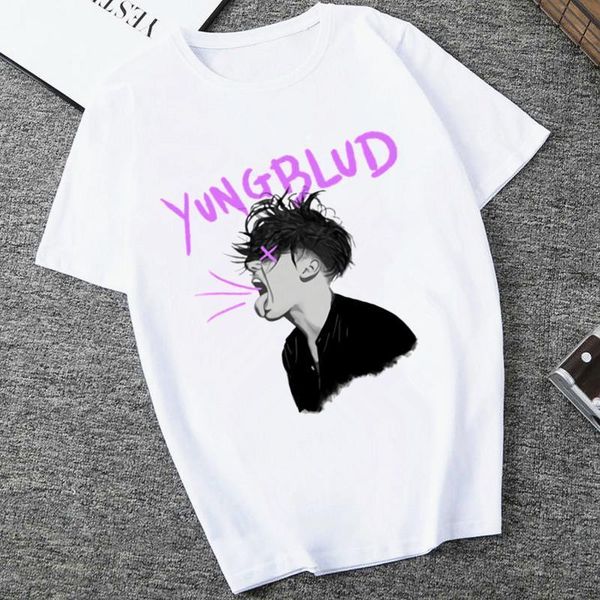

hip hop yungblud t shirt women female hip hop casual t-shirt female clothes tshirt harajuku drop shipping, White