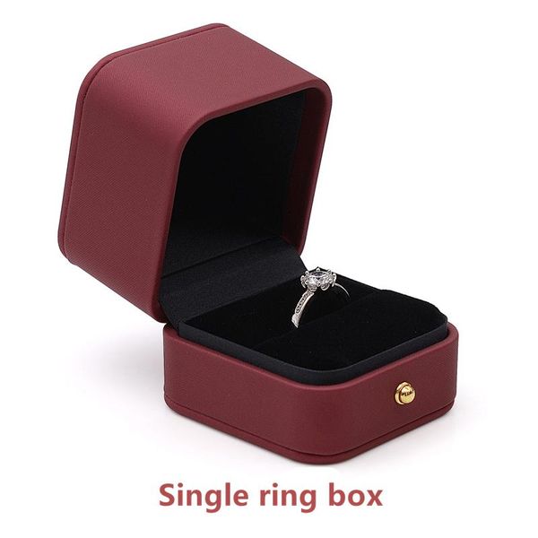 

gift wrap 1pcs velvet jewelry square box women wedding ring display organizer case fashion elegant 60x65x62mm