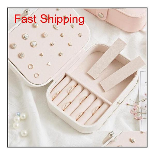 

jewelry box earrings necklace rings protable boxes pu leather jewelry storage case travel jewelry box necklace organizer gwc3493 htagk 4cawg